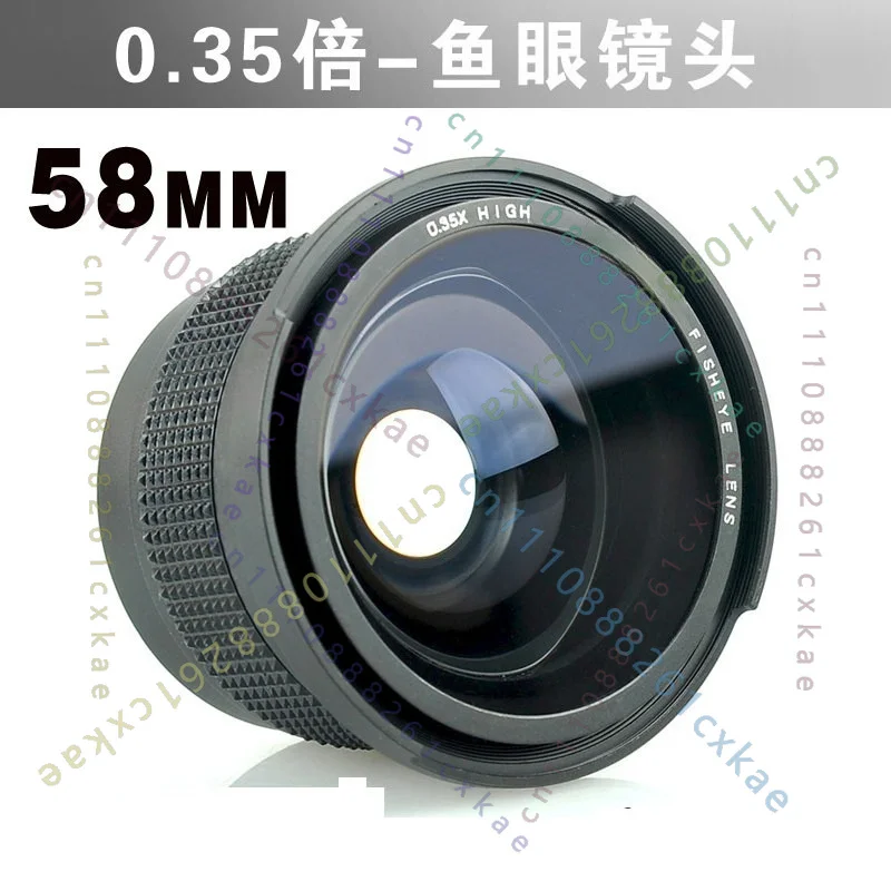 58mm 0.35X Fisheye Wide‑Angle Conversion Lens AdditionalPhotography AccessoryFor Nikon ForCanon ForSony ForFuji 58mm Camera Lens