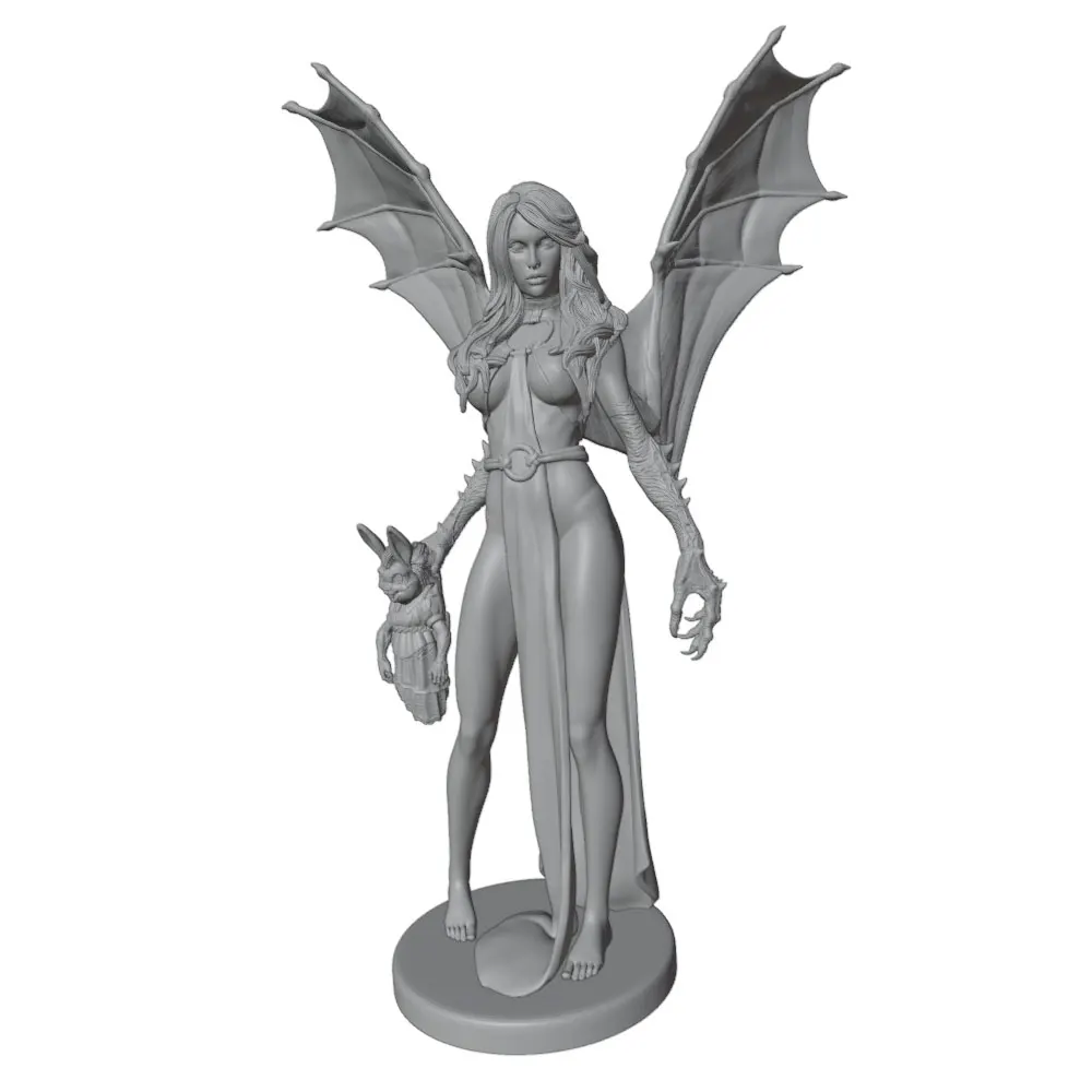 1/24--1/8 Movie Character Model Girl Resin Model Kits 3D Printed Gray Model Figurine DIY Doll Model Unassembled And Unpainted