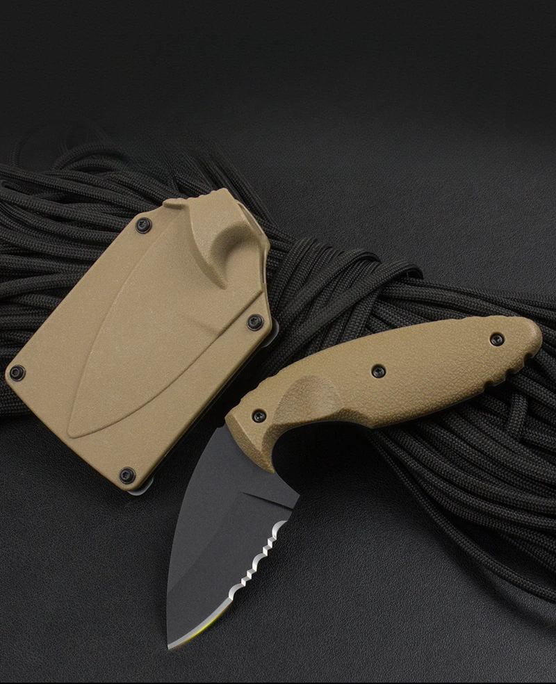

KB1477 Outdoor EDC Law Enforcement Claw Fixed Blade Knife AUS-8A Blade ZYTEL Handle Tactical Survival Tool Hunting Knives