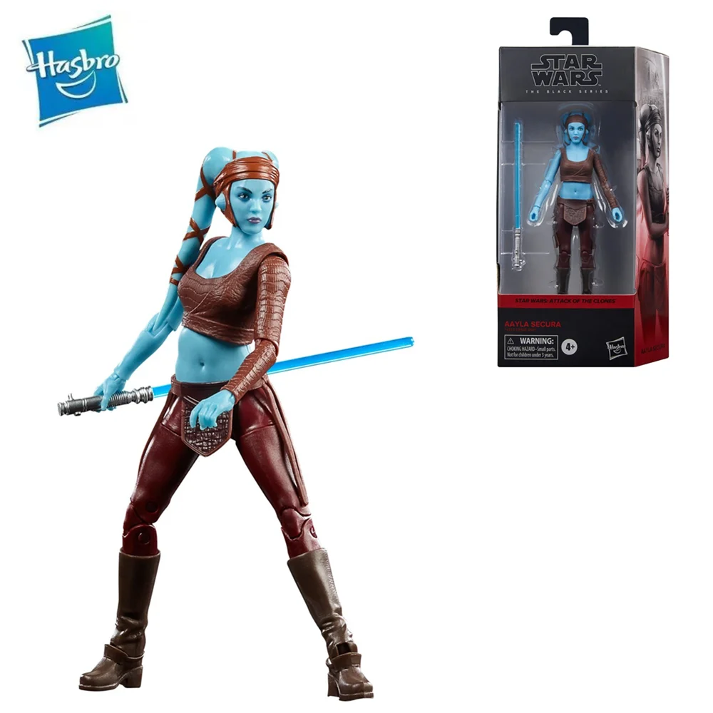 Original 6 Inch Star Wars The Black Series Attack of The Clones Aayla Secura Action Figure Toys Collection