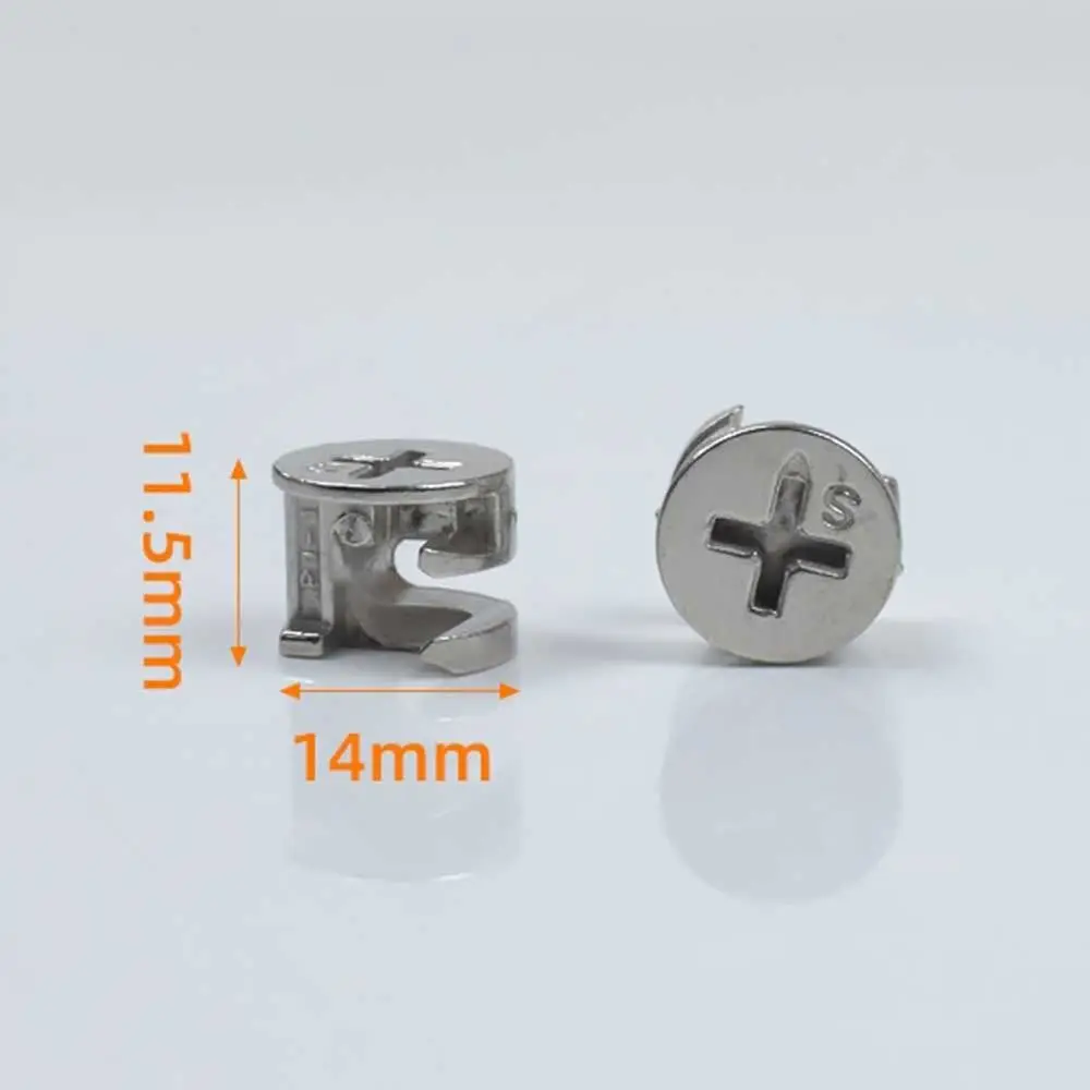 Desk Link Fixer Cabinet Self Tapping Rod Nut Connectors for Cabinet Connecting Rods Furniture Connector Furniture Screw