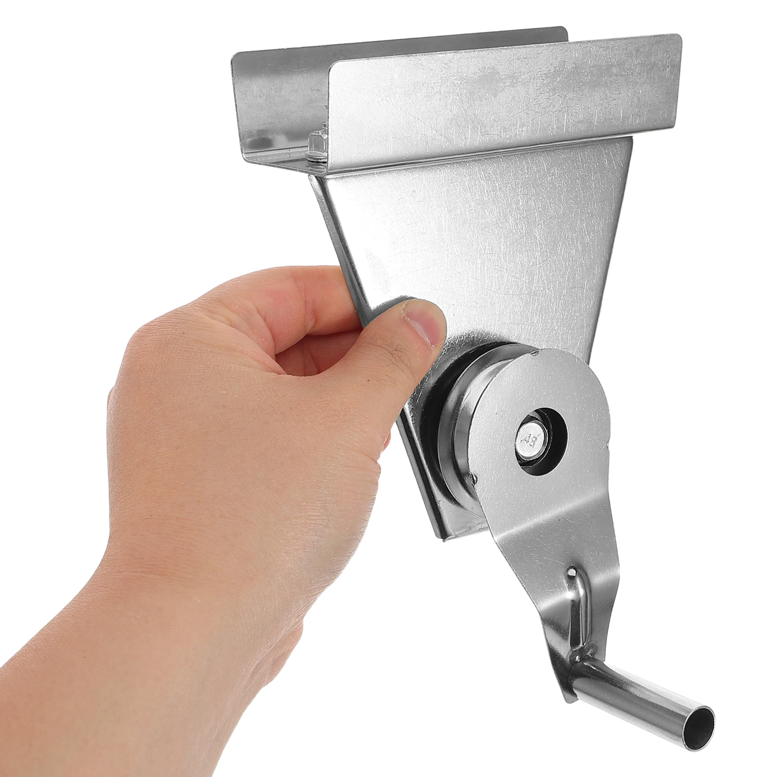 

1 Set Heavy Duty Stainless Steel Flagpole Pulley Crank Handle Kit For Flag Raising Smooth Bearing System Durable Rust Resistant