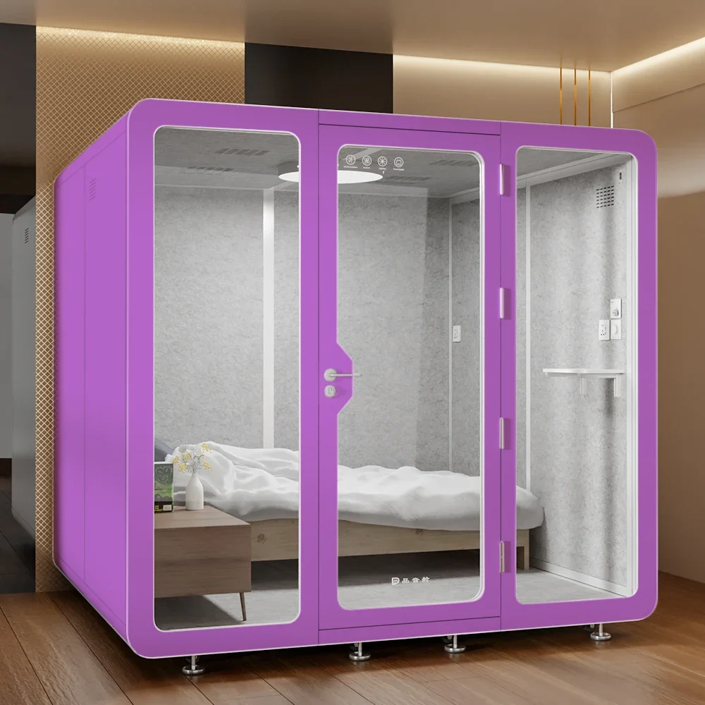 2026 Large Soundproof Modular Indoor and Outdoor Multi-person Office Meeting Partition Soundproof Office Partition