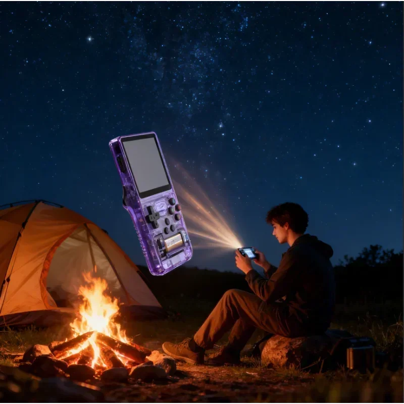 Новая портативная игровая консоль R36S в стиле ретро, 3,5-дюймовый IPS-экран, портативный карманный видеоплеер, 128 ГБ, 20000 + игры, подарки для мальчиков