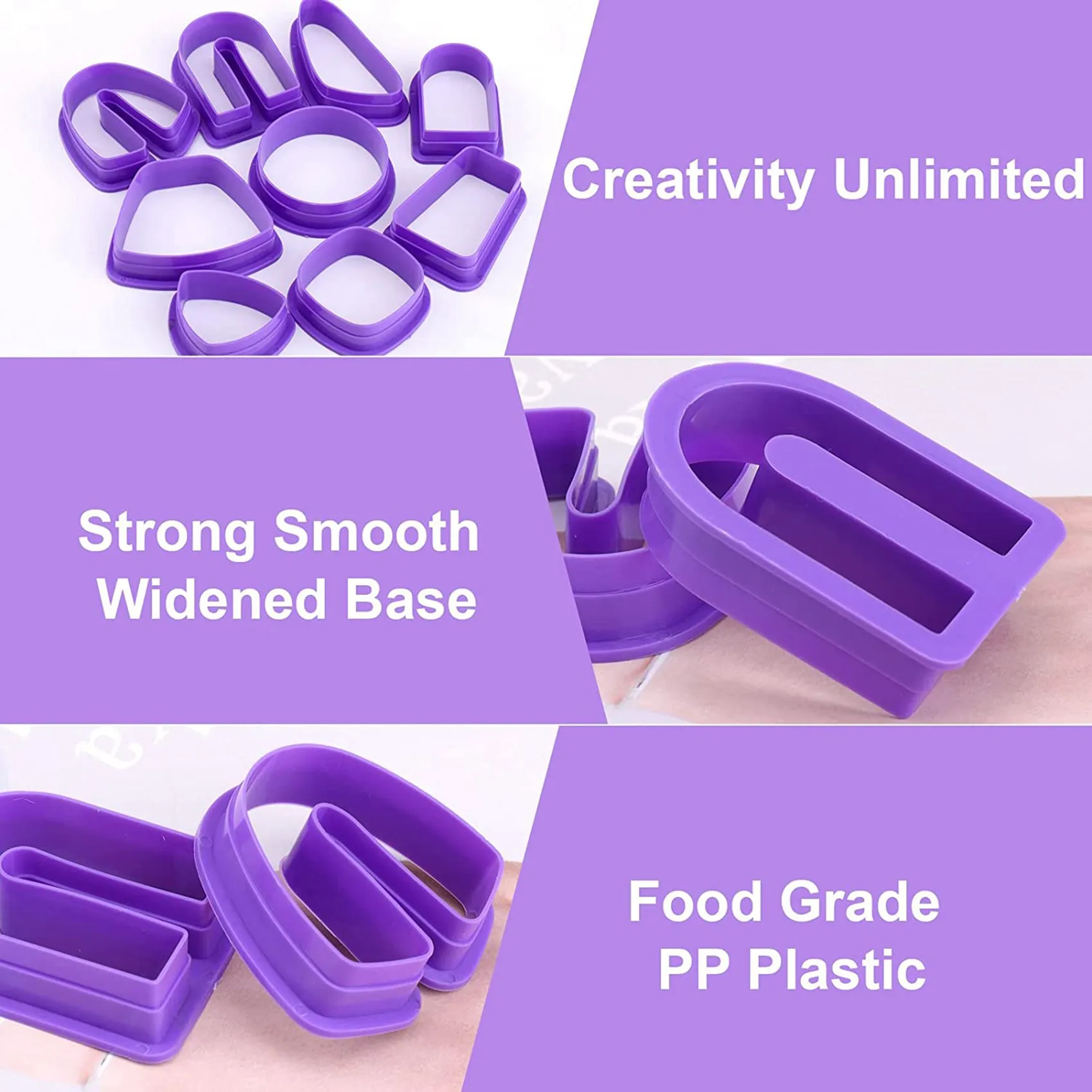 A38M 118 PCS Earring Clay Cutter Jewelry DIY Trend Earring Polymer Mold with Ear Hook Jam