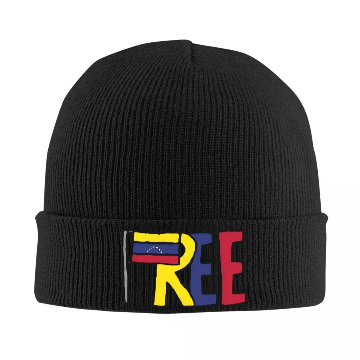 Free Venezuela Knit Hat Beanies Winter Hats Warm Acrylic Casual Proud Venezuela Flag Cap Men Women Gift