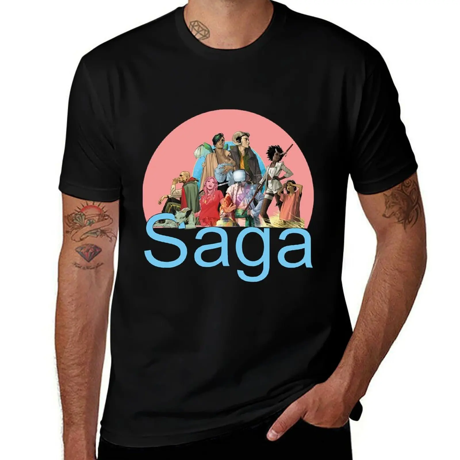The Entire Saga T-Shirt Big Size Short Sleeve Tee for Men T-Shirt
