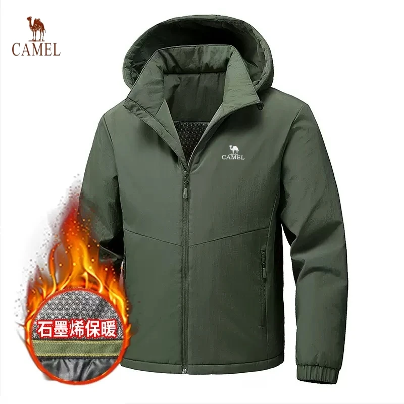 

CAMEL new autumn and winter high-quality stormtrooper jacket men's casual windproof and warm outdoor sports mountaineering jacke