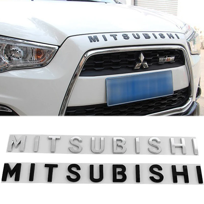 

ABS Car Front Hood Emblem Stickers for Mitsubishi Lancer Pajero ASX Eclipse Cross Galant Mirage L200 Colt Outlander Accessories