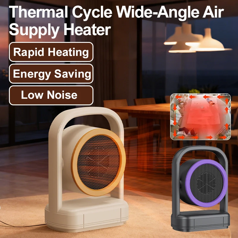 

Mini Electric Heater for Dorm Room Portable Standing Heating Fan Energy Saving Quiet Warmer for Bedroom Office Home Use