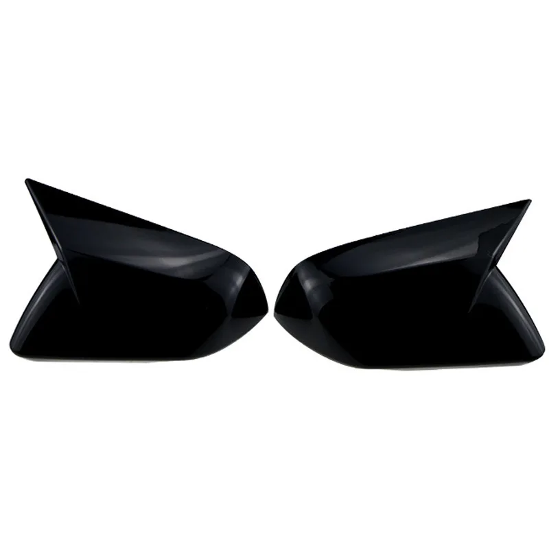 لسيارة فورد موستانج غلاف مرآة عكسي قياسي أمريكي، غطاء مرآة الرؤية الخلفية على شكل قرن لصق الديكور #3