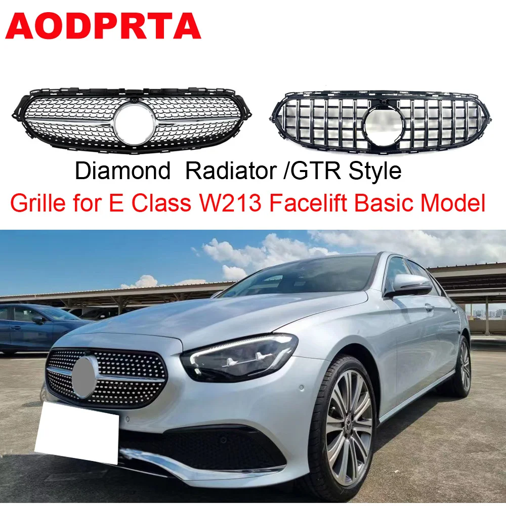 

W238 Grill Front Bumper Grille Mesh Hood for Mercedes E Class W213 A238 Facelift Basic Model 2020+