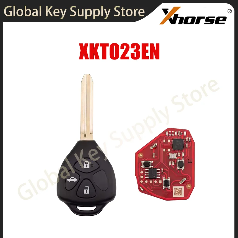 Xhorse VVDI XKTO23EN 2nd Generation Wire Remote Key for Toyota Style 3 Buttons