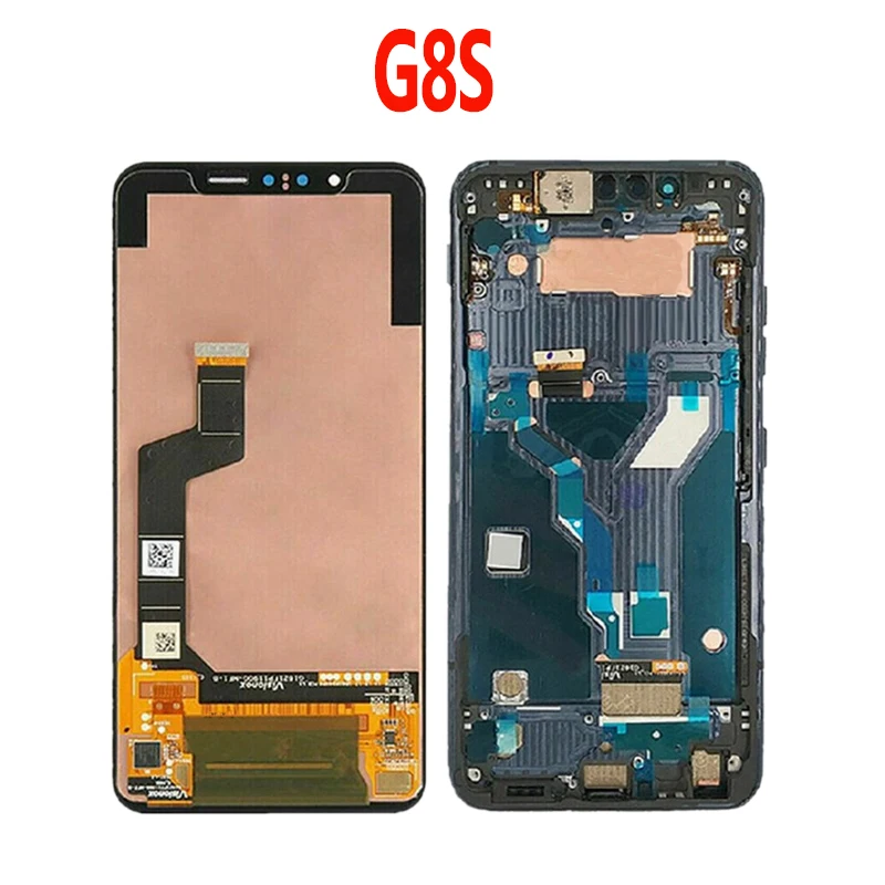 For LG G8X G8S LCD Display Touch Screen Digitizer Assembly G8S ThinQ G8X LCD With Fingerprint Replacement Parts