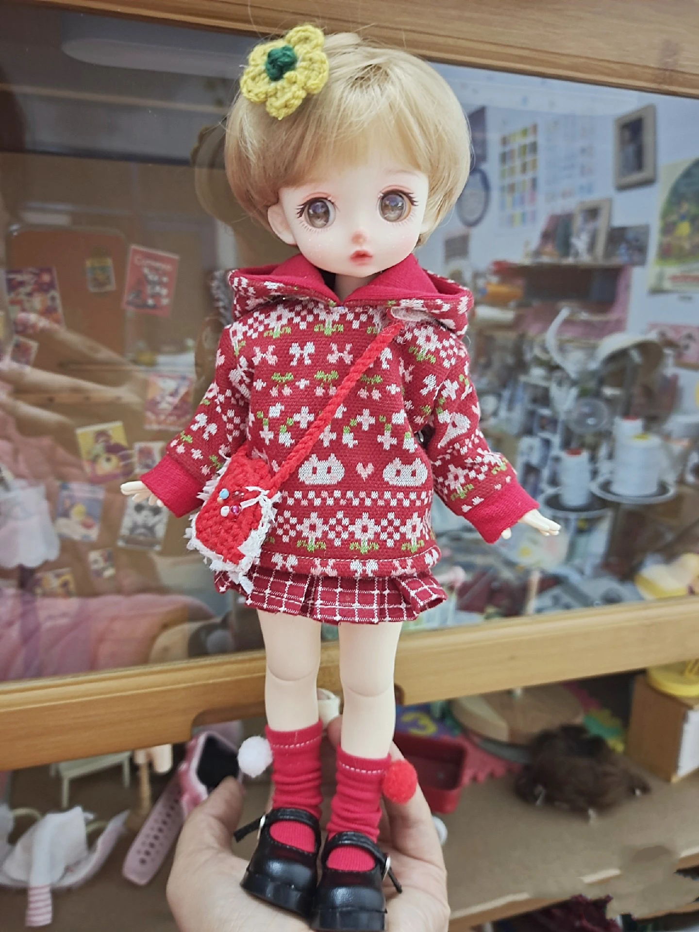 

Bjd clothes 1/6 30cm Autumn winter sweater jeans bjd toys cloth (Fit Azone,ICY, JerryB, 1/6 Doll Accessories)