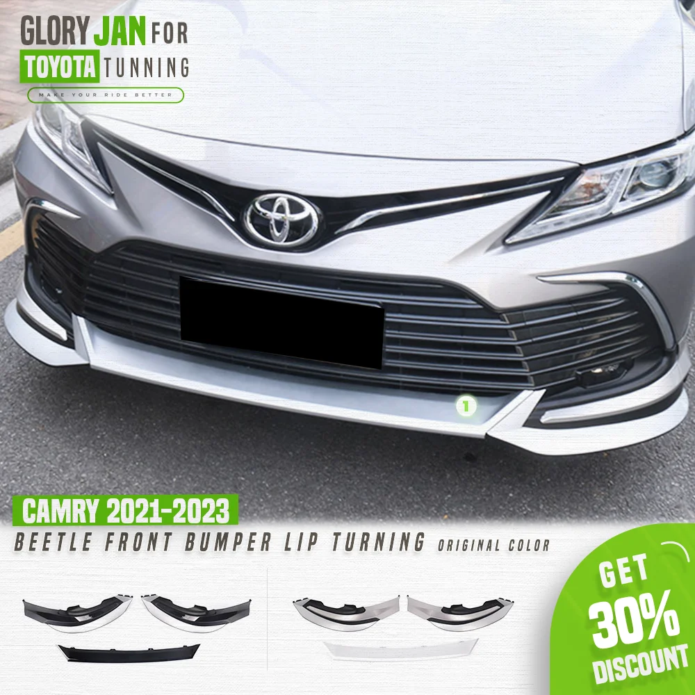 

Front Bumper Lip For Toyota Camry L LE XLE 2021-2023 Body Kit Beetle Sport Facelift Bumper Lip Spoiler Auto Accessories