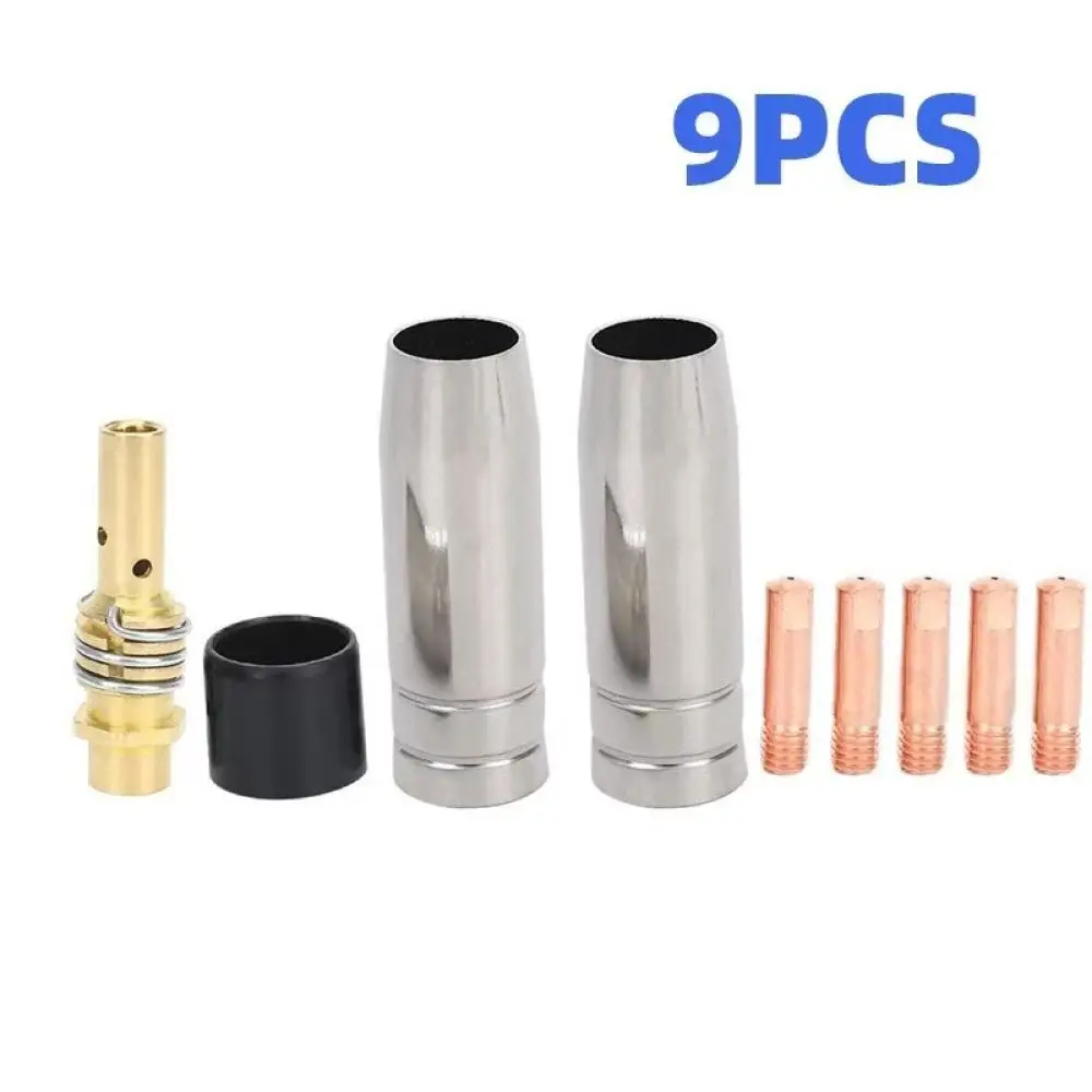 Welding Torch Repair Accessories For MB15AK MIG Applicator Kit Contact Tips Gas Nozzles Connecting Rods Metalworking