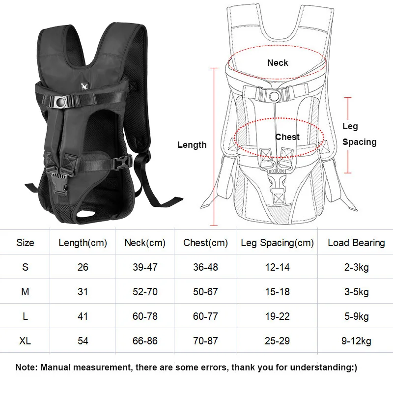 Pet Dog Carrier Backpack Waterproof Outdoor Travel Supplies Carrying Bags for Small Dogs Cats Chihuahua Walking Dog Kangaroo Bag