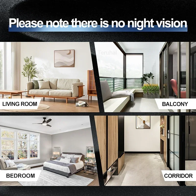 Teruhal Mini Camera 1080P WiFi Smart Home Security Camera Monitor Camcorders Video Surveillance Camera Met Motion Tracking