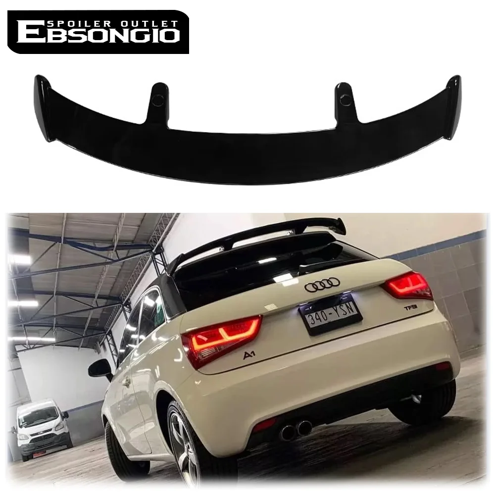 Spoiler Universal Carbon Surface ABS Material Type Generic Car Rear Trunk Spoiler For Audi A1 Hatchback 2-Doors 2012-2025