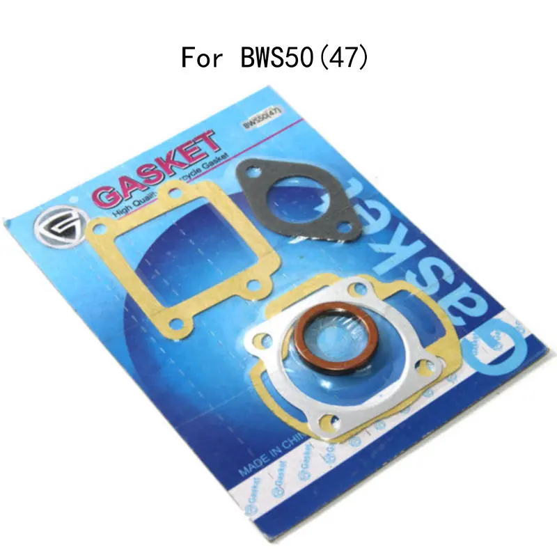 Motorcycle Exhaust Seal Ring Cylinder Gasket For Yamaha Scooter 2 Stroke 50cc BWS50 47mm Carburetor Manifold Gasket