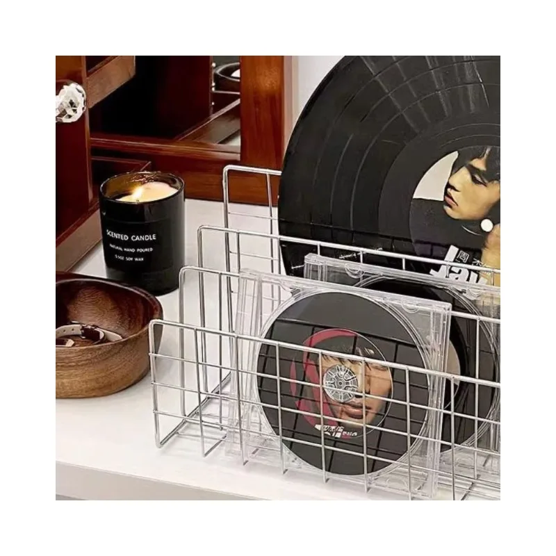 Minimalist Desktop Wrought Iron Storage Rack Vertical Bookshelf Organizing Rack Desktop Storage Supplies Magazine Storage Rack