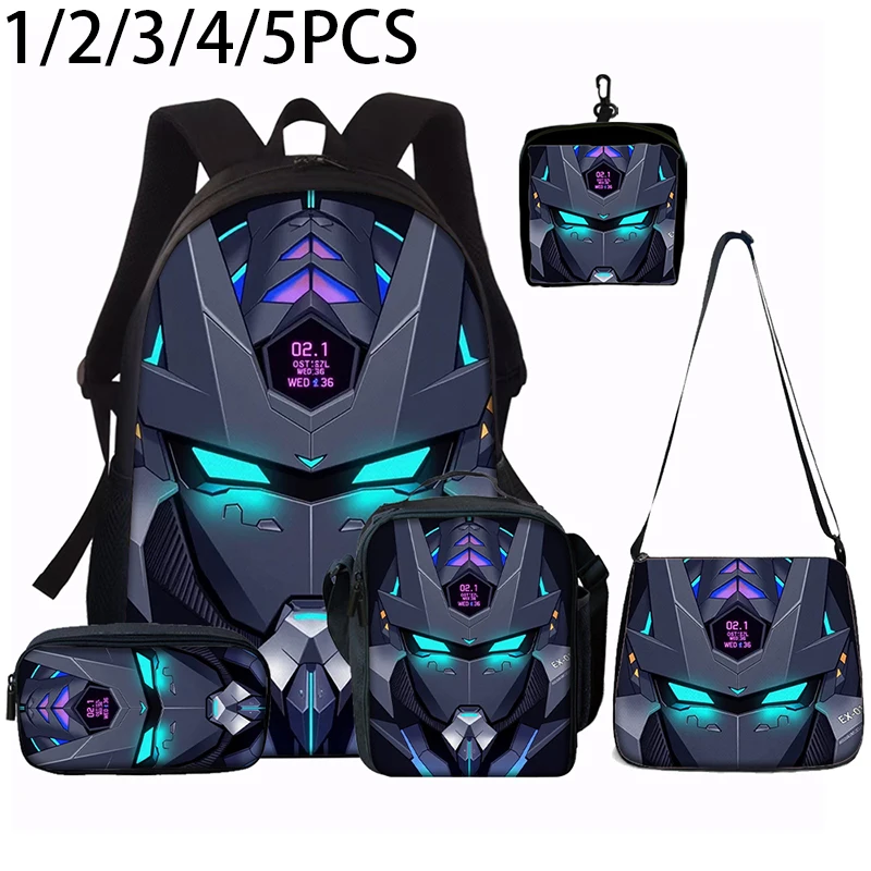 1/2/3/4/5PCS robot pattern Cyberpunk style perfect gift
