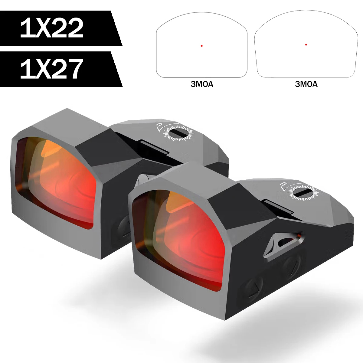 Original Optics 1x22 1x27 Compact 3 MOA Red Dot Sight Footprint Shake Wake Motion Sensing Tactical Scope for Hunting