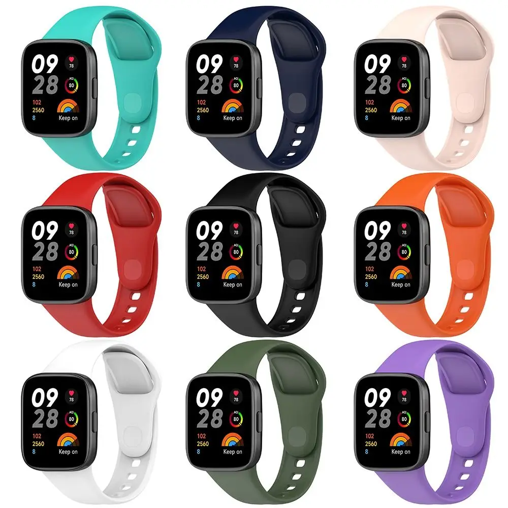 Soft Bracelet Smart Watch Replacement Strap Silicone Wristband For Redmi Watch 3
