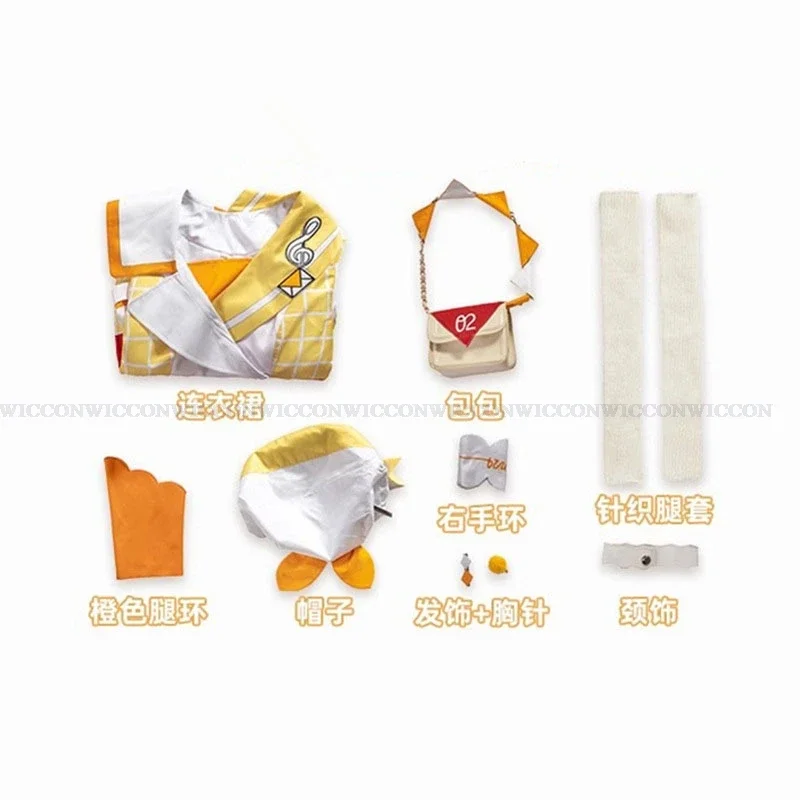 Project Sekai виртуальный певец, волшебная шерсть, кружево Mirai 2024, карнавальный костюм, парик, платье, униформа для косплея, милая одежда на Хэллоуин