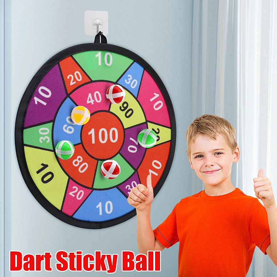 Colorful sticky ball dart board holiday party toys, indoor and outdoor interactive sports and fitness games, children's favorite