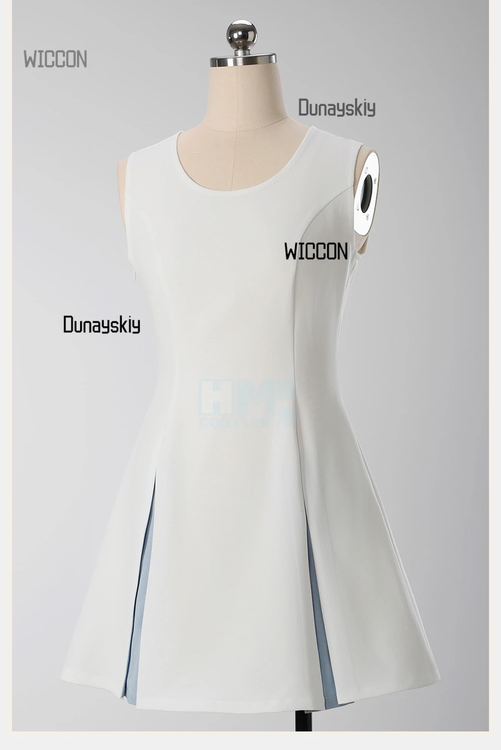 @#$%Sakura Kinomoto COS Dress – Blue & White Date Outfit with Wig Anime Convention/Halloween/Daily Wear