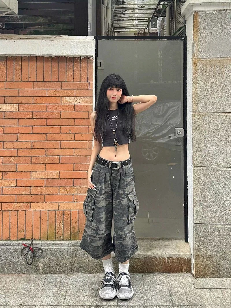 السراويل البضائع النسائية البني الداكن الخريف القطن كبيرة الحجم الحد الأدنى للتنقل الحضري المضادة للتجاعيد مريحة للشباب المهنية