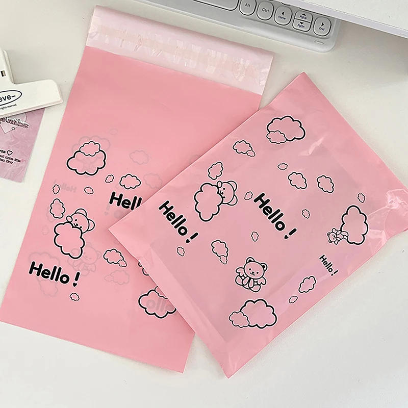 10Pcs Courier Bag Envelope Packaging Delivery Bag Waterproof Self Adhesive Seal Pouch Mailing Bags Plastic Transport Bag