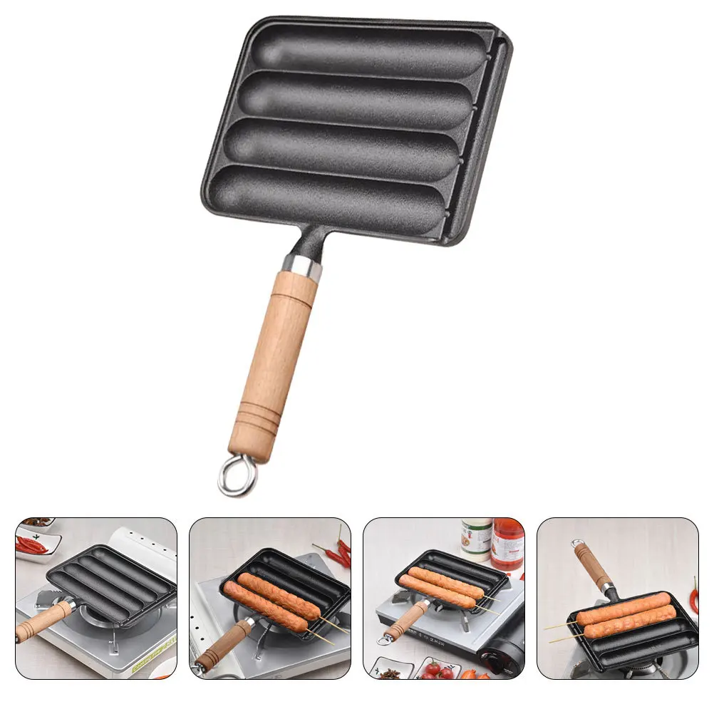 

DIY Hot Dog Mold Sausage Baking Steaming Tool Non-Stick Easy Clean Outdoor Barbecue Accessory Home Party Supply