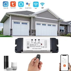 2CH Tuya Smart Switch Wi-Fi Relay Rolling Door Switch DC 5 В 12 В 24 В 32 В переменного тока 220 В Мотор Занавес Выключатель для Smartlife Alexa