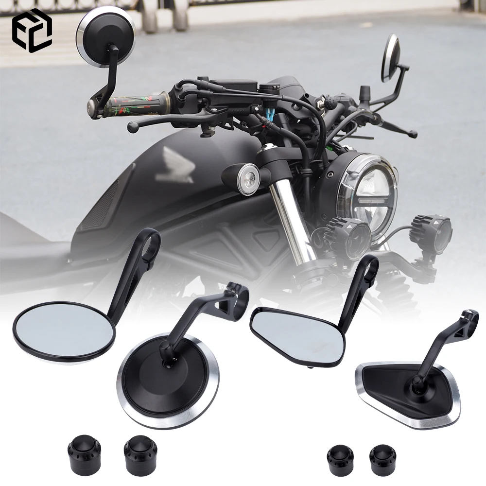 

Зеркало на конце мотоцикла для HONDA REBEL CMX 500 1100 250 300 CL500, широкоугольное зеркало заднего вида, аксессуары