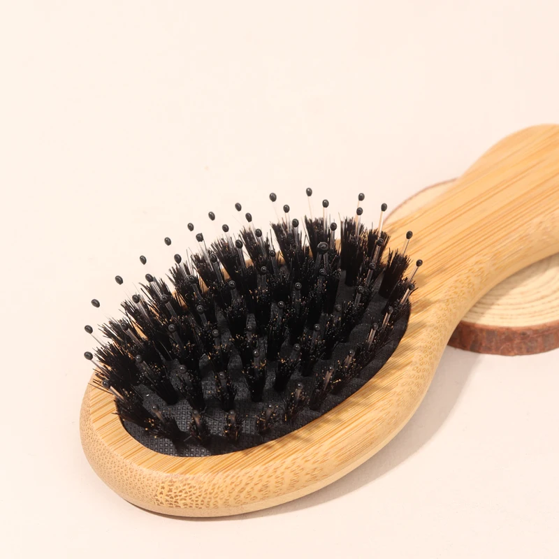 Bamboo Mini Airbag Comb Anti Static Air Cushion Hair Brush Reduce Hair Loss Hair Care Styling Comb Women Styling Tools