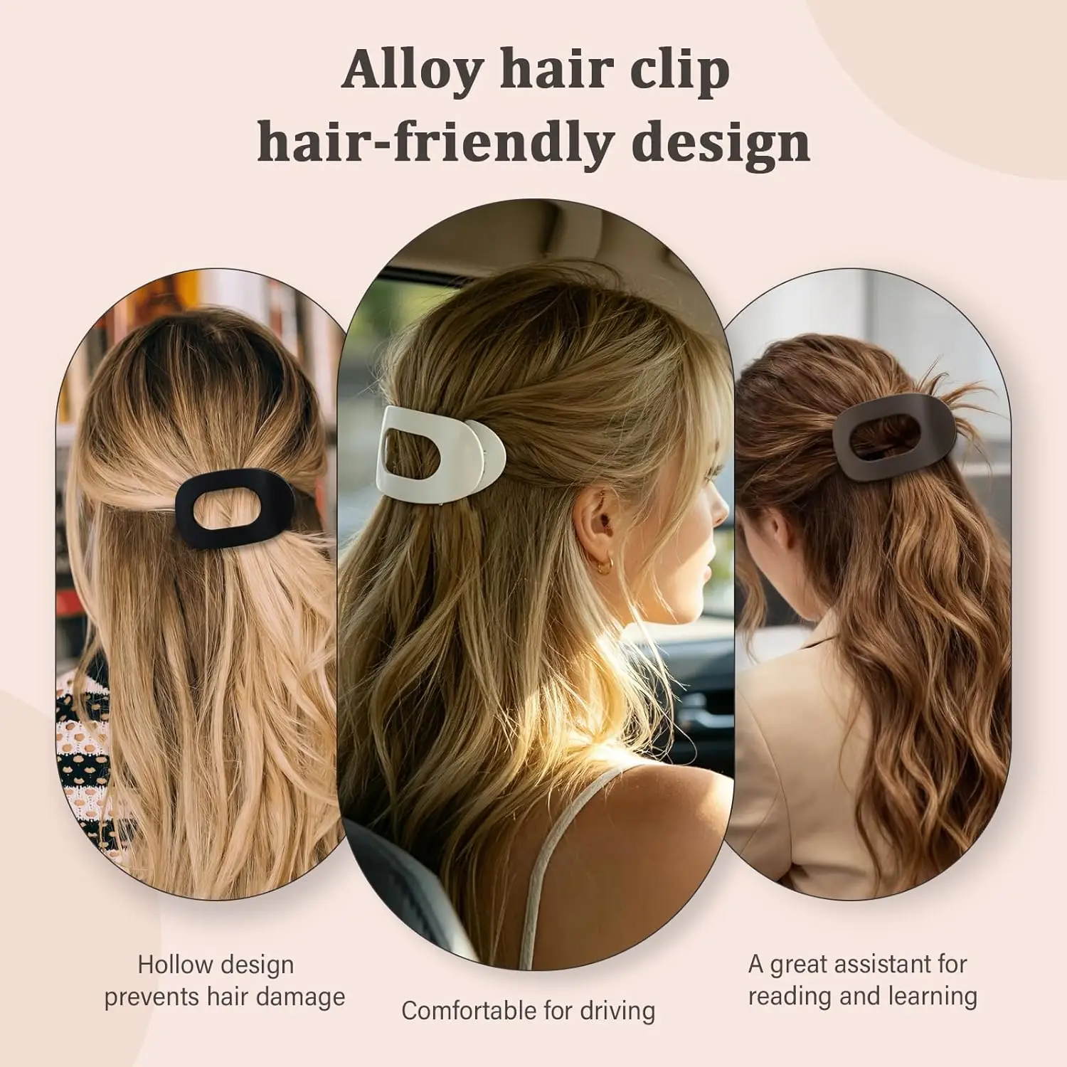 

Flat Hair Clips For Women French Korean Style Hair Claws Accessories Trendy Hair Pin Clip Leopard Hair Clip Top Simple Headpiece