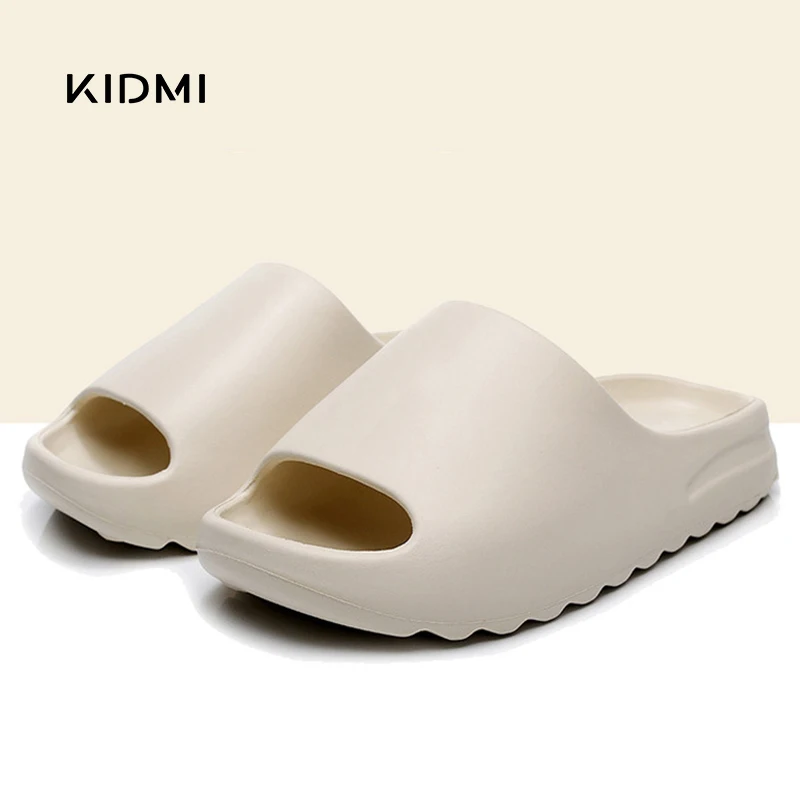 Sandálias femininas de praia Kidmi, sandálias EVA, sapatos casuais ao ar livre, sapatos de banheiro, marca da moda, verão 2024