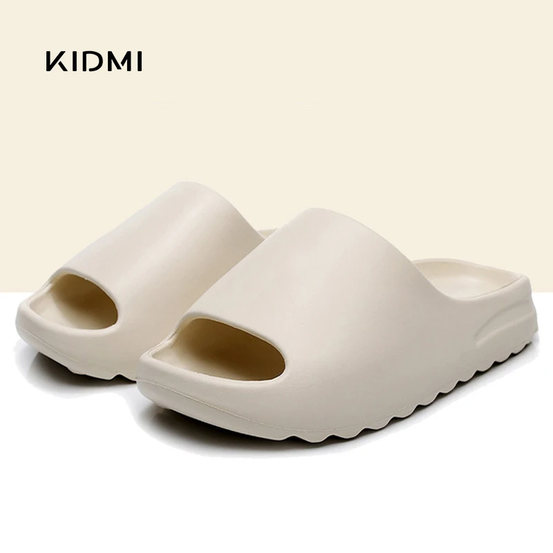 Kidmi Fashion Women Sandals Beach Flat Sandals Trendy brand EVA Sandals Summer 2024 Outdoor Casual House Sandals Bathroom Shoes