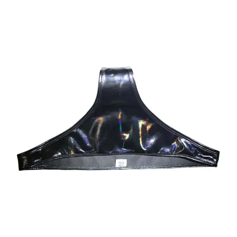 

Женские трусы с Т-образным шаговым швом, горячие трусики из искусственной кожи, сексуальное нижнее белье, блестящие треугольные брюки с высоким вырезом, яркое цветное нижнее белье, яркая поверхность