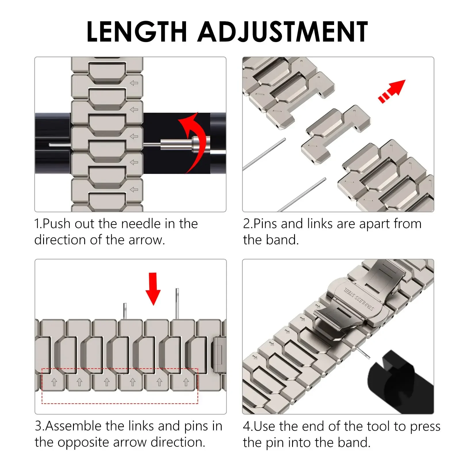 애플 워치용 울트라 스테인레스 스틸 스트랩, 울트라 1, 2, 3, 49mm, 46mm, 45mm, 44mm, 42mm, 아이워치 시리즈 10, 9, 8, 7, 6, 5, Se 팔찌 밴드