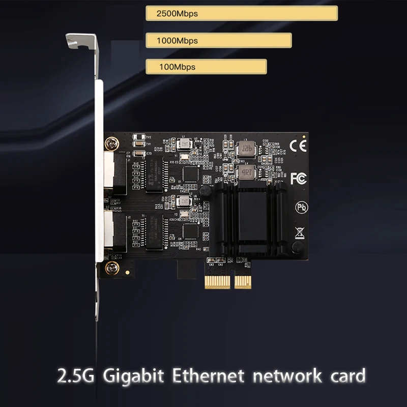 

2500Mbps RJ-45 LAN Adapter Game PCIE Card Lan Card Gigabit Network Card Ethernet PCI Express network adapter PCIE to Ethernet