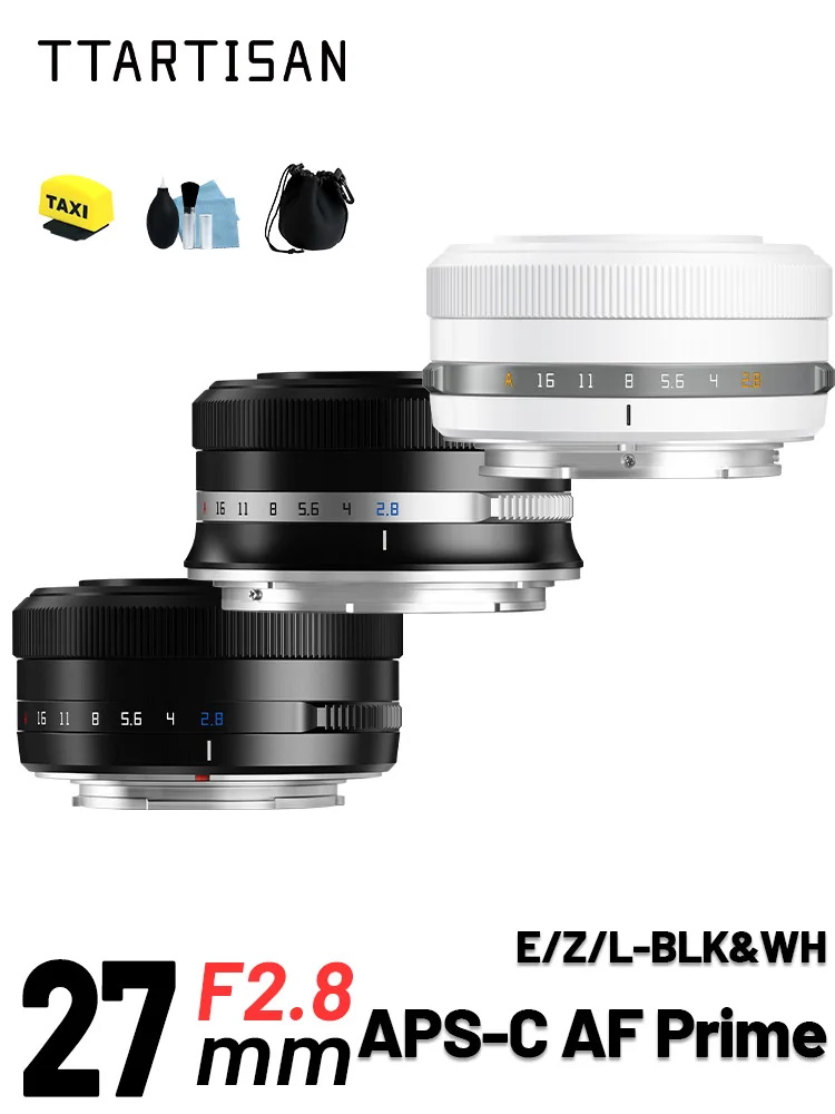 TTArtisan APS-C Autofokus 27 mm F2,8 Objektiv mit großer Blende für Fuji X Mount XF Sony E Nikon Z XT30 XA5 XS10 XM5 XT4 ZFC A6600 A7C