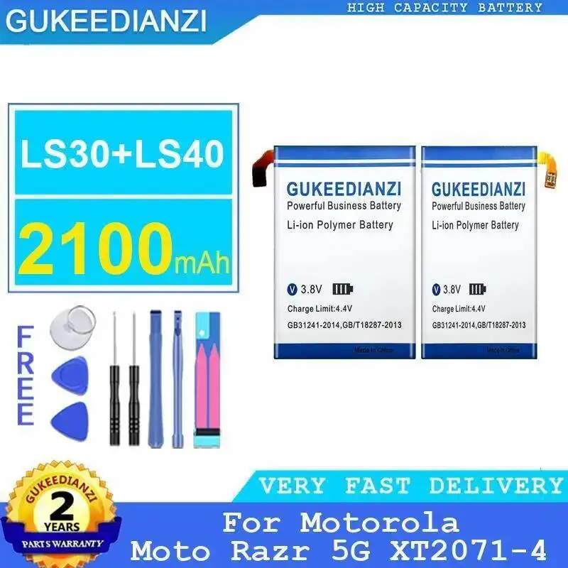 

High Compatibility Mobile Phone Battery For Motorola Moto Razr 5G XT2071-4 LS30+LS40 2100Mah