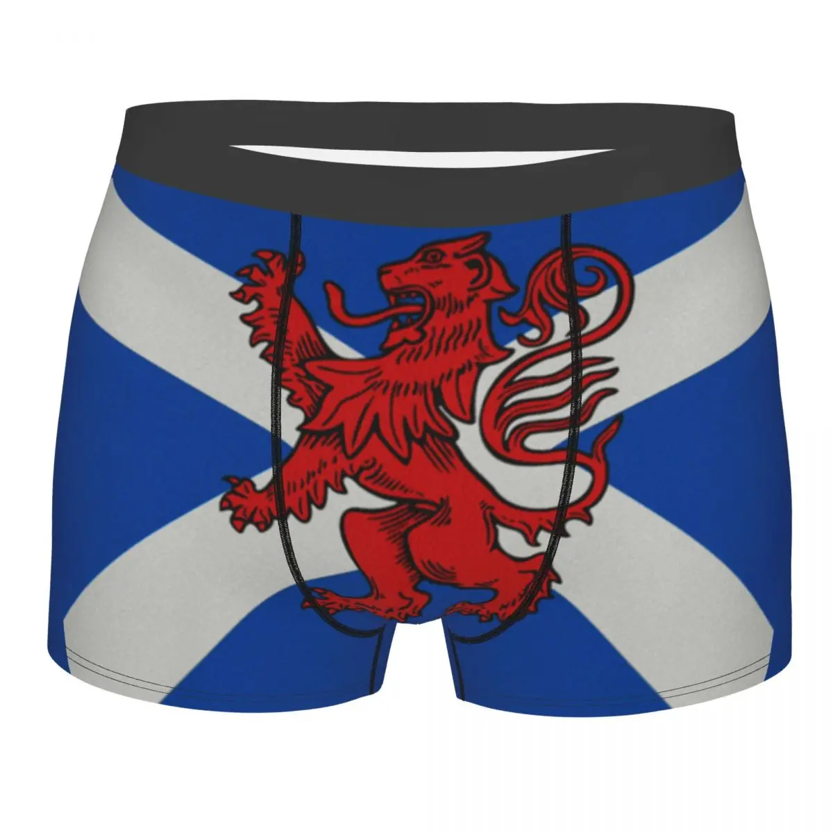 Custom Scotland The Scottish Lion Underwear Men Breathable Boxer Briefs Shorts Panties Soft Underpants For Male