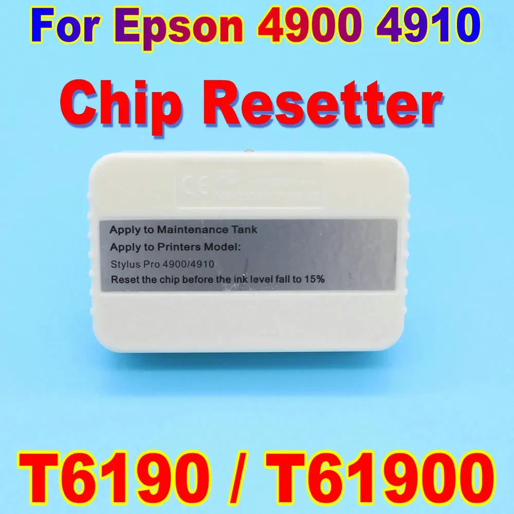 

T6190 T61900 Chip Reset Maintenance Tank Resetter Chip 4900 4910 Reset Tool For Epson 4900 P5000 P5080 Printer Ink Tank Reset