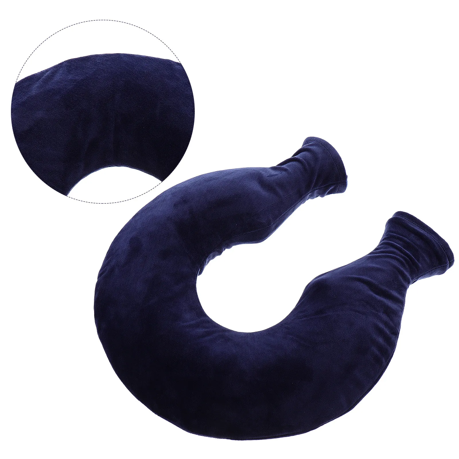 

Classic Hot Water Bag Neck Warmer U Shape Design Leak Proof Removable Washable Cover Cold Proof Heat Preservation Travel Office