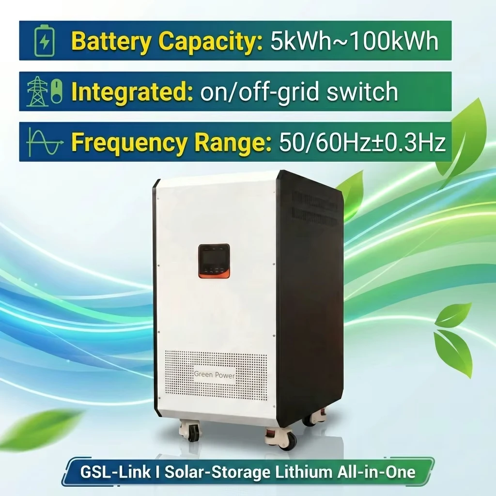 Hybrid All‑in‑one Energy Storage Solar Panels Built‑in Inverter Off‑Grid Power Supply Residential Commercial Emergency Backup